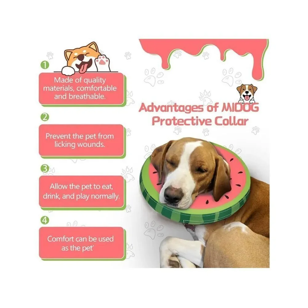 NEW Soft Dog Cone After Surgery Inflatable Pet Recovery Collar XL